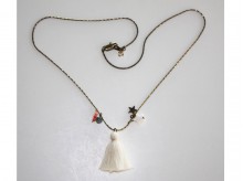 Collier pour enfant 'Delphine' blanc