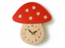 Horloge en bambou 'Champignon' - Decoylab