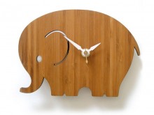 Horloge en bambou 'baby Elephant'