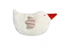 Coussin doudou réchauffant - oiseau