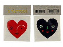 Tatouages temporaires 'Hearts'