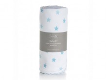 Couverture bébé bio 'Etoiles bleues' - Littleheart