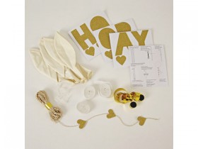 Décoration pour anniversaire : Kit de 8 Ballons blancs