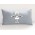 Coussin Robot lin gris bleu